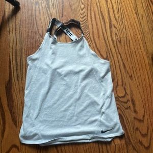 grey nike tank top size kids medium